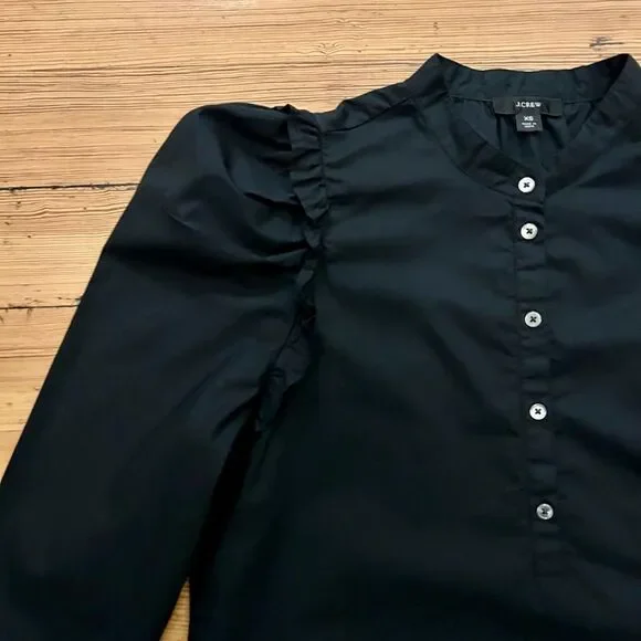 J. Crew puff sleeve cotton poplin top. Size XS. - Picture 8 of 14